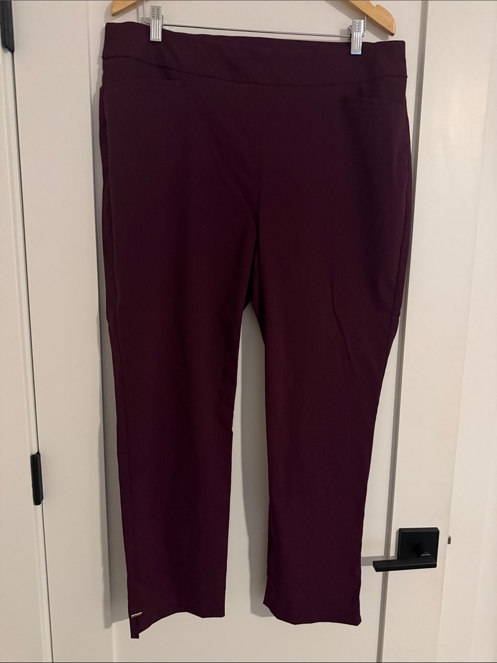 Chico's Plum Crop Pull-On Pants